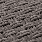Tapete Antiderrapante Indiano Feito a Mão com Chenille Hawai - Chumbo 70x50