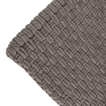 Tapete Antiderrapante Indiano Feito a Mão com Chenille Hawai - Chumbo 70x50