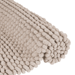 Tapete Antiderrapante Indiano Feito a Mão com Chenille Maldivas - Bege 90x60