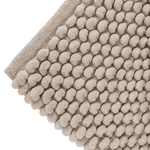 Tapete Antiderrapante Indiano Feito a Mão com Chenille Maldivas - Bege 90x60