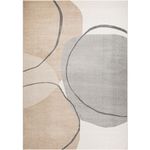 Tapete para Sala Grande Essenciais Organico Circles Nude 200x250
