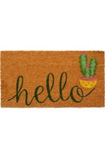 Tapete Capacho Fibra de Coco 33x60 Hello