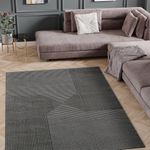 Tapete de Sala Turco Dixon Stone Mars Natural - Cinza 250x300