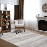 Tapete de Sala Turco PET Premiere Atto Ankara Mesclado Cinza 300x400