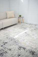 Tapete de Sala 300x400 Sharm Estonado Cinza