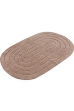 Tapete Viena Oval 50x80cm em Algodão 1200g/m2 Rosa