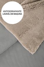 Tapete Nolla 200x250 Bege Antiderrapante