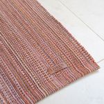 Tapete Passadeira 80x150 Artesanal Trama Basic Mesclado Marrom