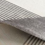 Tapete para Sala Grande Hathor Geometrico Off White 200x250