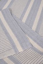 Tapete Passadeira 50x200 Artesanal de Algodão Trama Basic Bruno Cinza