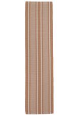 Tapete Passadeira 50x150 Artesanal de Algodão Trama Basic Bruno Caramelo