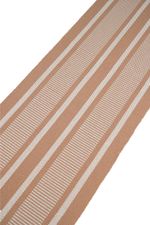Tapete Passadeira 50x150 Artesanal de Algodão Trama Basic Bruno Caramelo