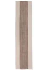 Tapete Passadeira 50x150 Artesanal de Algodão Trama Basic Riga Marrom