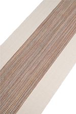 Tapete Passadeira 50x200 Artesanal de Algodão Trama Basic Riga Marrom