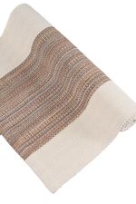 Tapete Passadeira 50x200 Artesanal de Algodão Trama Basic Riga Marrom