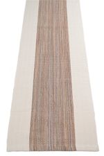 Tapete Passadeira 50x200 Artesanal de Algodão Trama Basic Riga Marrom