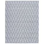 Tapete de Sala Pelo Baixo Egípcio com Relevo Hammadi Off-White 200x250