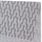 Tapete de Sala Pelo Baixo Egípcio com Relevo Hammadi Off-White 200x250