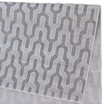 Tapete de Sala Pelo Baixo Egípcio com Relevo Hammadi Off-White 300x400