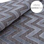 Tapete de Sala Pelo Baixo Egípcio com Relevo Esna Cinza 150x200