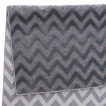Tapete de Sala Pelo Baixo Egípcio com Relevo Esna Cinza 150x200