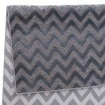 Tapete de Sala Pelo Baixo Egípcio com Relevo Esna Cinza 200x250