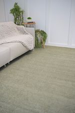 Tapete para Sala Grande Essenciais Liso Verde 200x300