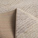 Tapete para Sala Grande Essenciais Chevron Nude 200x250