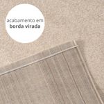 Tapete para Sala Grande Essenciais Liso Bege 240x300