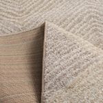 Tapete para Sala Grande Essenciais Chevron Nude 200x300