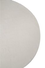 Tapete Peludo Ultra Macio com Antiderrapante Off White Redondo 2,0m