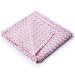 Manta Estilo Fralda Brisa para Bebês - Ondas Rosa