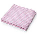 Manta Estilo Fralda Brisa para Bebês - Ondas Rosa