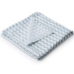 Manta Estilo Fralda Brisa para Bebês - Ondas Cinza