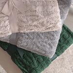 Manta Decorativa Tricot Casal 180x220cm Loren Cinza