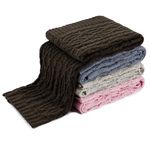 Manta Decorativa Tricot Casal 180x220cm Loren Kaki