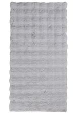 Tapete Pele de Coelho Livy Prata 60x120
