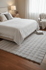 Tapete Pele de Coelho Livy Prata 60x120