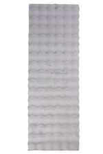 Tapete Pele de Coelho Livy Prata 60x180