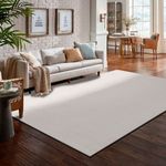 Tapete para Sala Grande Essenciais Liso Off White 240x300