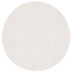 Tapete para Sala Essenciais Liso Off White Redondo 2,0m