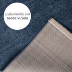 Tapete para Sala Grande Essenciais Liso Azul 140x200