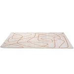 Tapete para Sala Grande Essenciais Tracejado Coral 150x100