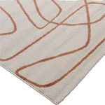 Tapete para Sala Essenciais Organico Tracejado Coral 250x350