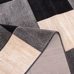 Tapete para Sala Grande de Veludo com Antiderrapante - Dante BLK 200x250