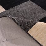 Tapete para Sala Grande de Veludo com Antiderrapante - Dante BLK 200x250