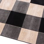 Tapete para Sala Grande de Veludo com Antiderrapante - Dante BLK 200x250
