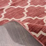 Tapete para Sala Grande de Veludo com Antiderrapante - Fontvieille Rose 250x350