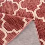 Tapete para Sala Grande de Veludo com Antiderrapante - Fontvieille Rose 250x350