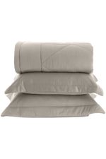 Kit Colcha Queen 100% Bambu 300 Fios Luxo Fendi